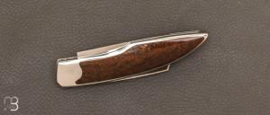 Couteau  "  Lock-Back " custom  par Vincent Saja - Jaspe Deschutes Oregon et RWL-34