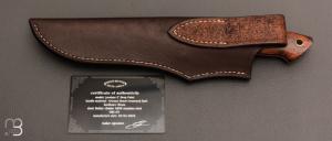    Couteau " Loveless 5'' Drop Point " par Shaun Bruwer - Bois de fer
