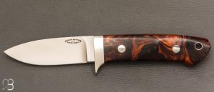  Couteau " Loveless Medium Drop Point " par Shaun Bruwer - Ironwood et Bohler Lohmann