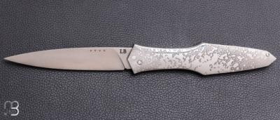    Couteau " Magna Pinna " fait main par Laraud Blade  - Acier "Pshit wash" et 14C28