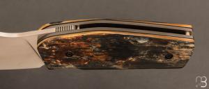    Couteau " Mahousse " custom par Christophe Arbogast - Ivoire de mammouth et RWL34