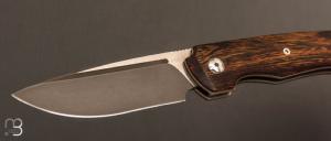    Couteau " Manhattan S-Lock "  par Olivier Lamy - Skua Coutellerie - Bois de fer et RWL34