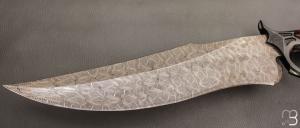    Couteau " Mercury - Mosaic Damascus Fighter " custom de Claudio Sobral & Ariel Sobral - CAS Knives