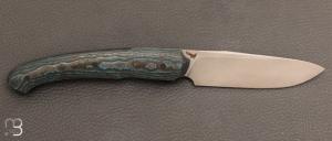 Couteau  " Merops " Liner-Lock Fatcarbon et N690 par Olivier Lamy