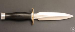    Couteau " Model 2 – 7"  Fighting Stiletto " par Randall - Micarta noir Commando shape