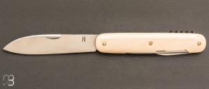  Couteau " Navette 4 pi�ces  " par Romain Alvarez - RWL34 et ivoire de mammouth