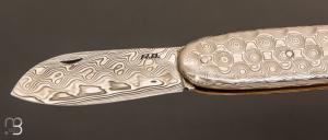  Couteau " Navette " full damas de Robert Beillonnet