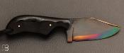 Couteau "  Neck Outsdoor Bowie  "  custom de cou par Fred Perrin