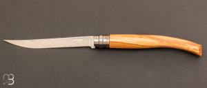 Couteau Opinel effilé N°12 inox olivier - Nouvelle Version