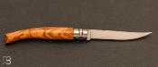 Slim Opinel knife N°10 olive with glazed box