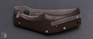   Couteau " Persistent " custom par Torpen Knives - Jérôme Hovaere - Micarta et N690Co