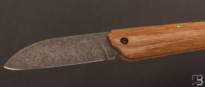   Couteau " Phriction  " de Stéphane Bourrel - Micarta & 14c28N