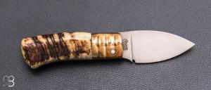    Couteau  " Piccolo " custom de Giuseppe Galante - Belier et 14c28N