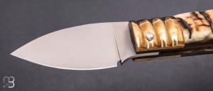    Couteau  " Piccolo " custom de Giuseppe Galante - Belier et 14c28N