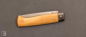  Couteau  "  Pièce Unique " Buis et 14C28 de Laurent Gaillard