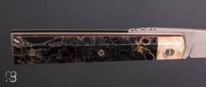  Couteau de poche Piémontais de Richard Ciachera - Lave volcanique