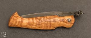 Couteau de poche Piémontais par Mickael Moing - Olivier et 100c6