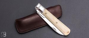   Couteau " Pradel avec garde à bascule  " par Romain Alvarez - Ivoire de phacochère et RWL34