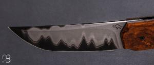    Couteau " Sanjo " custom par Guy Poggetti - Rag micarta et lame en Sandinox
