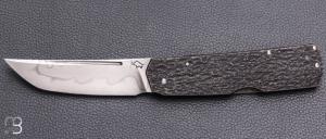   Couteau " Sanjo Slipjoint " custom par Guy Poggetti - Titane et lame en C130