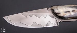 Couteau " Skinner " droit par Daniel Vally