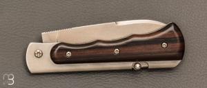   Couteau " Skipper" pliant de Éric Parmentier - Ebène de Macassar