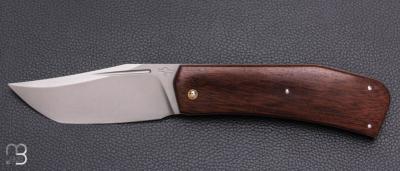   Couteau " Slipjoint " custom par Guy Poggetti - Micarta et 14c28