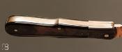 Couteau " Slipjoint " nacre noire de Tahiti par Ken Steigerwalt