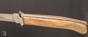    Couteau " Small Fighter " custom droit par William Gordon Defreest - Ivoire de morse et ATS-34