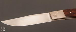   Couteau " Small Lock-back  " custom par Petr Hofman - Bois de fer et RWL34
