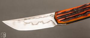     Couteau " Small Sanjo " par Guy Poggetti - Os cerfé et C130