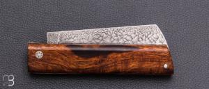  Couteau "Snard Cristal Steel" par Fabien Servant - L'Olonnois - bois de fer d'Arizona