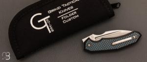 Couteau " Speartak Small " custom de GTKnives - Thomas Gony - Fibre de carbone et D2
