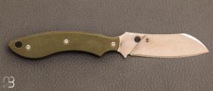 Couteau "  Stok Drop Point  " Od Green Spyderco- FB50GPOD
