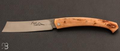 Couteau de poche le Fuji par la Coutellerie Teymen - genévrier