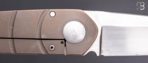  Couteau "Toucan" custom par Alain André - titane et lame en RWL34