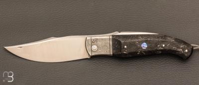 Couteau  " Truand Éffilé " par Tony Ruot - Factcarbon Space Coral RWL34