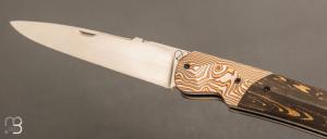    Couteau " Typhon " par Florian Keller - Fibre de carbone et lame en RWL34