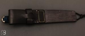 Couteau " UN #077 " par Rockstead - ZDP189 et galuchat