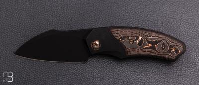  Couteau " UNNAMED#01 BLACK " David Lespect par WE KNIFE