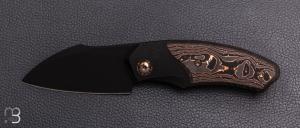  Couteau " UNNAMED#01 BLACK " David Lespect par WE KNIFE