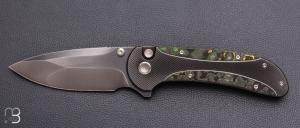   Couteau " Zizzit WE23031-4 " WE KNIFE - Titane et Fatcarbon