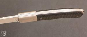 Couteau " custom " de Philippe Ricard - Fibre de carbone / Titane et N690