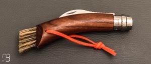   Couteau à champignons Opinel N°08 manche noyer noir 