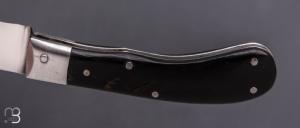    Couteau "cran carré" Pierre Henri Monnet - Croûte de buffle et 90McV8