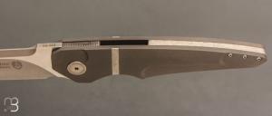     Couteau custom par Bouvier Knives - Bertrand Maxime - Titane / Cristal-Ti et RWL34