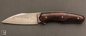  Couteau " custom " pliant de David Lespect - Ironwood et C105