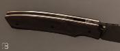 Couteau custom liner lock ébène et 90mcv8 de Berthelemy Gabriel - La Forge Agab