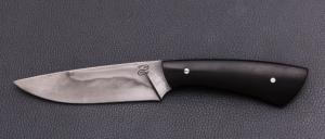  Couteau droit par Nicolas Mestrallet - Atelier du couteau de Vaunaveys - Acier C130 et ébène