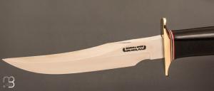  Couteau  droit Randall N°12 - 6" "Little Bear Bowie" - Micarta noir